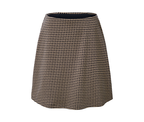 Sweatrock mit Hahnentritt-Jacquard