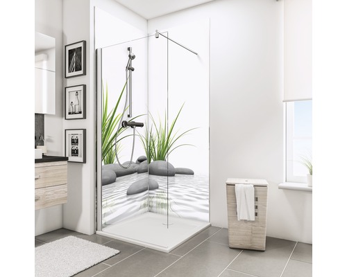 Doucheachterwand SCHULTE DecoDesign Zen ExpressPlus fotostenen gras 210 x 90 cm EP1900922 634