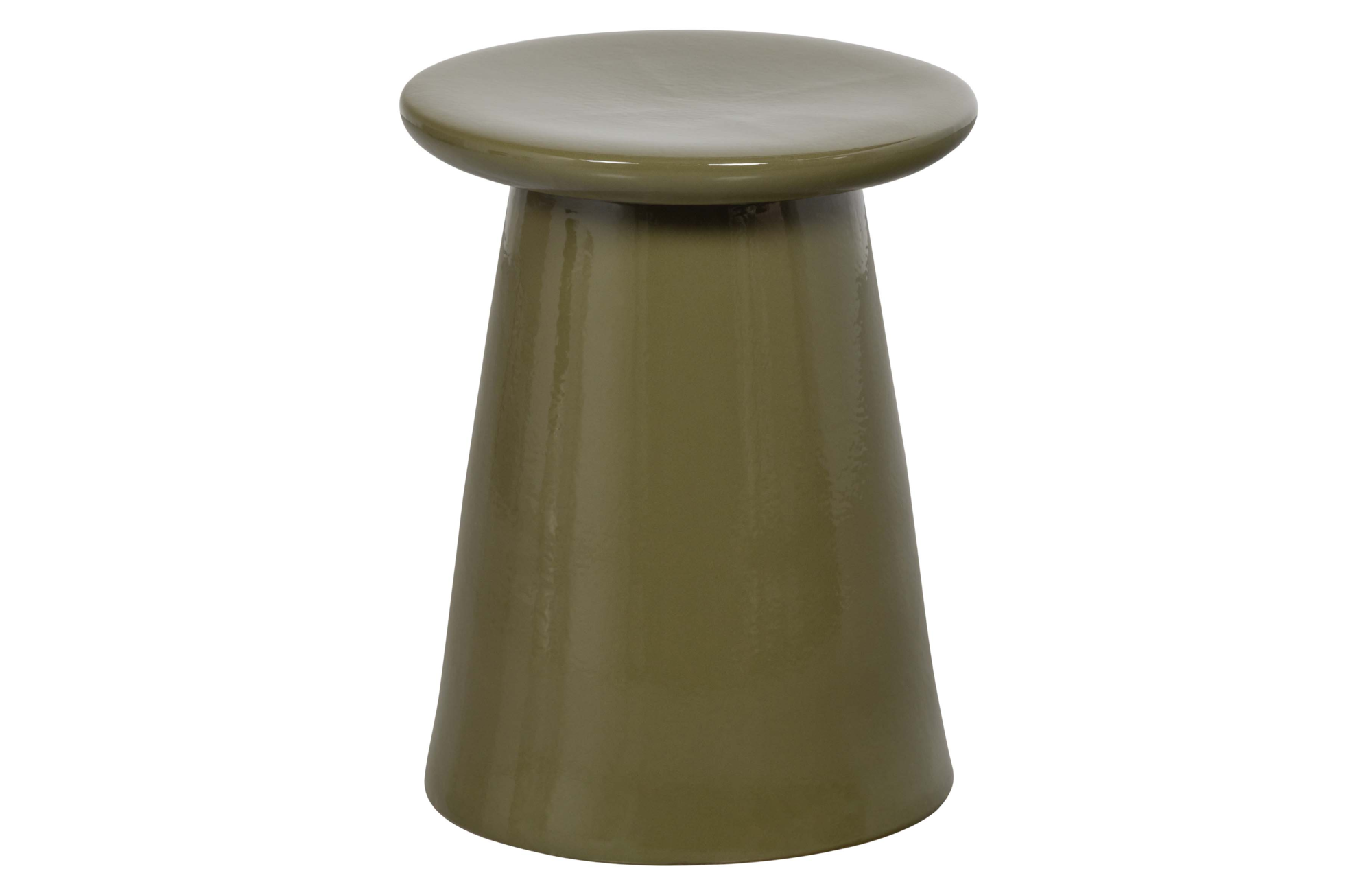 vtwonen Bijzettafel Button 45x35Ø cm Bijzettafel Button 45x35Ø cm - Groen