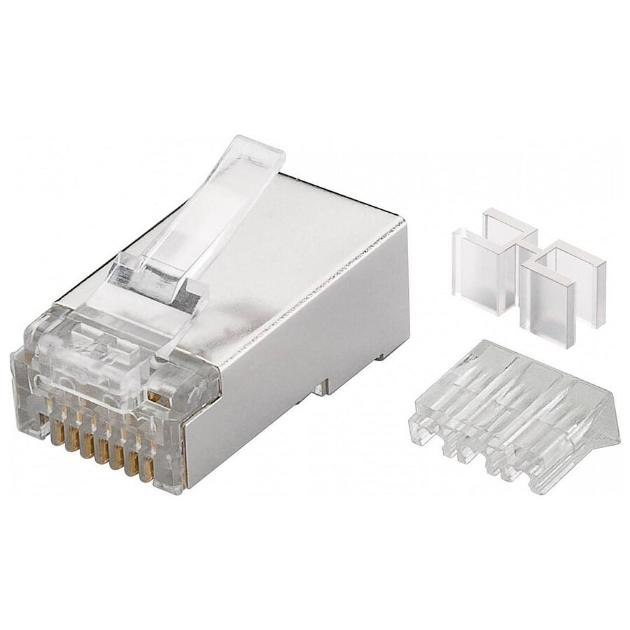 Goobay Connecteurs RJ45 catégorie 6A STP (par 10)