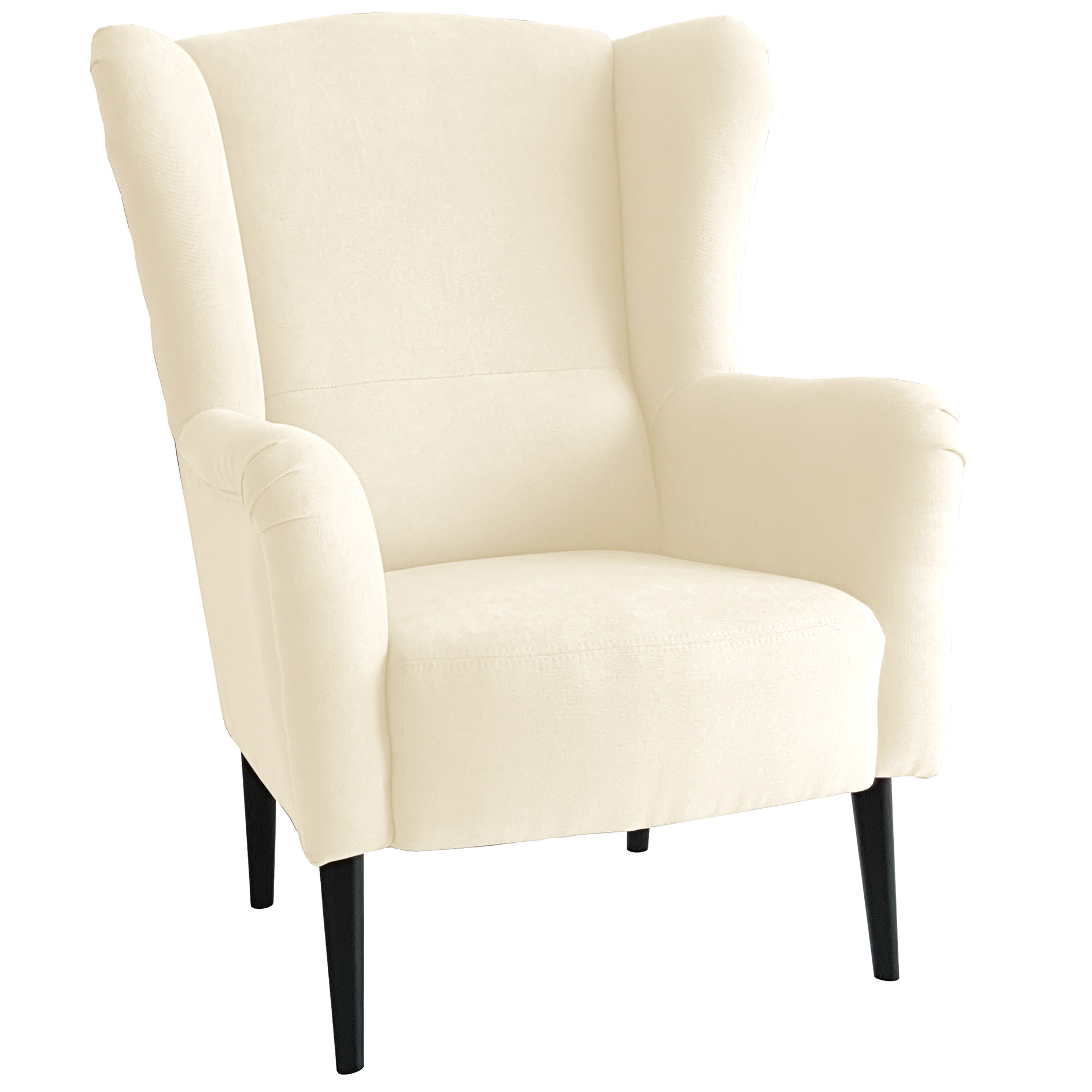 Ohrensessel - ivory - Wellenfederung - Cord