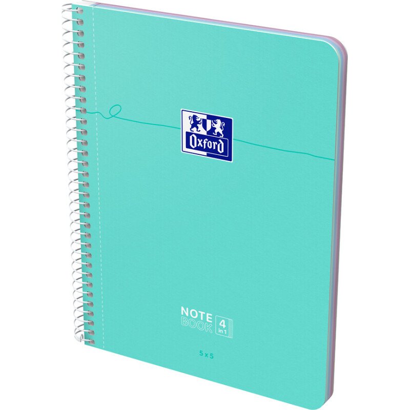 Cahier oxford smart integrale 170x210 endosse 180p 5pages assorti