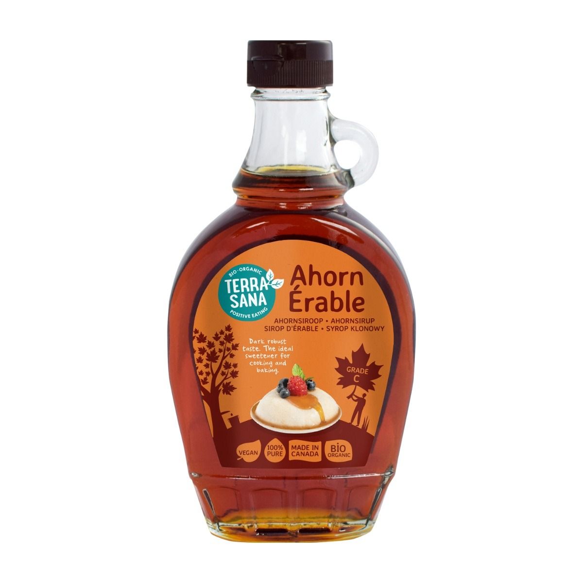 Terrasana Ahornsiroop klasse C 250 ml