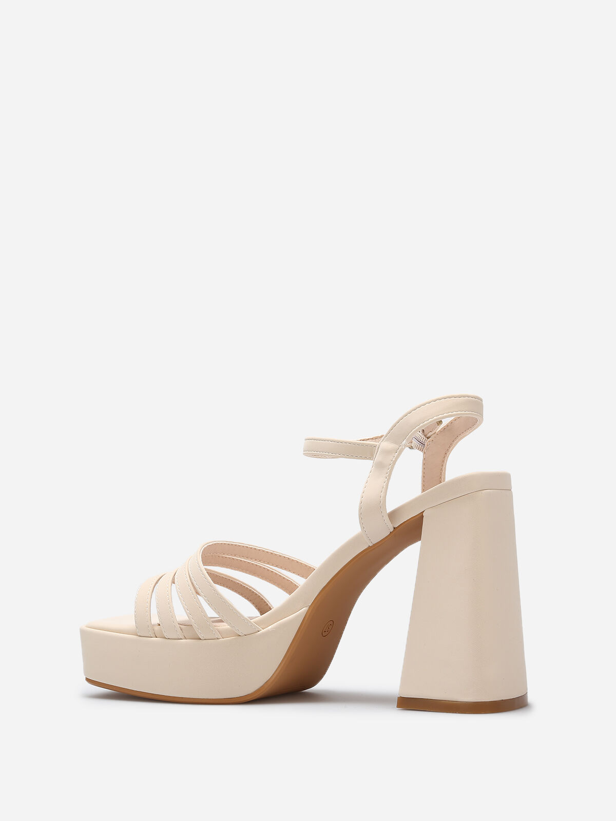 Sandales mates à fines brides- Beige
