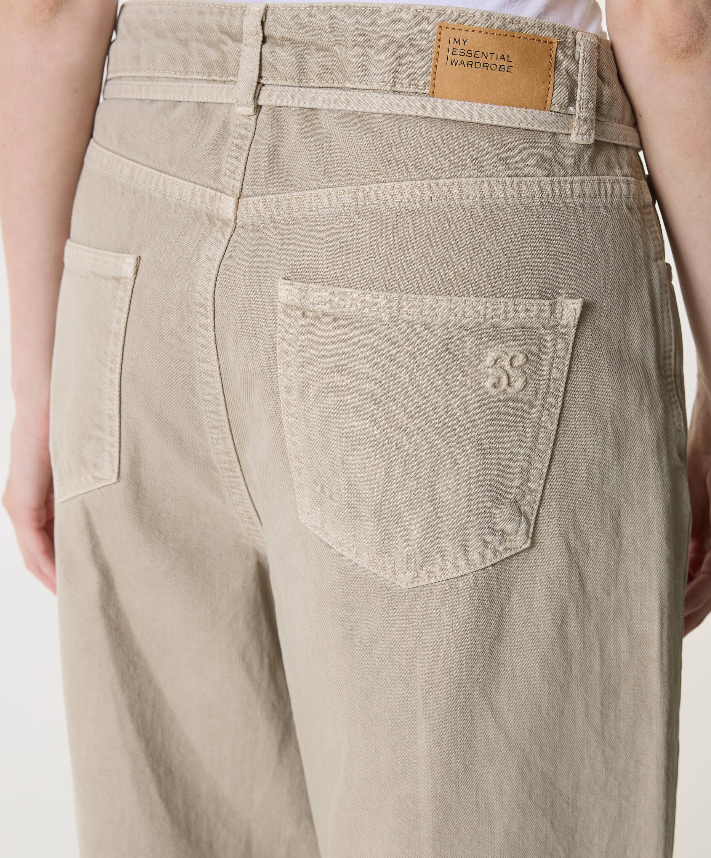 My Essential Wardrobe Wide MWKaro 175 dames jeans beige