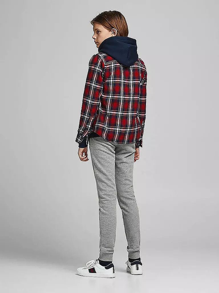 JACK & JONES Jungen Jogginghose JJIGORDON grau
