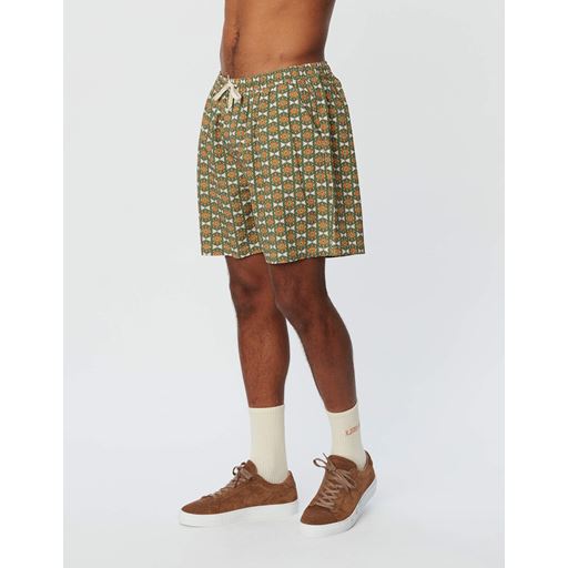 Les Deux Stan Badeshorts, Vineyard Green/Light Pink, L