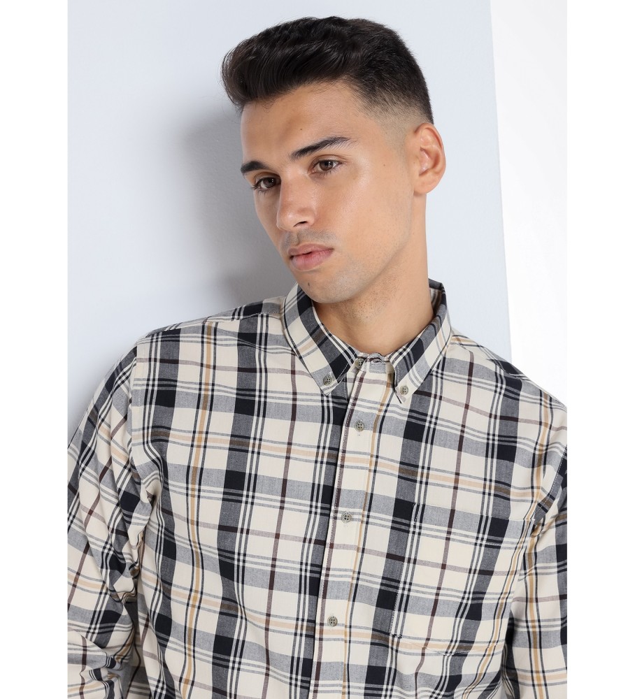 Victorio & Lucchino, camisa xadrez longa V&L com bolso multicolorido