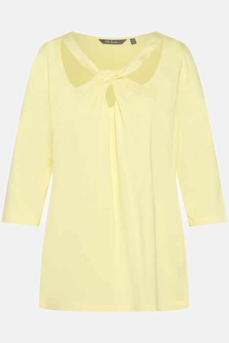 Shirt, Cut-Outs, Classic, Rundhals, 3/4-Arm