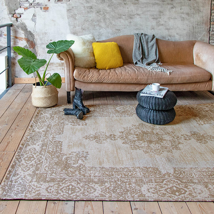 Vintage vloerkleed - Dreams Creme/Zand | Oosterse look & feel