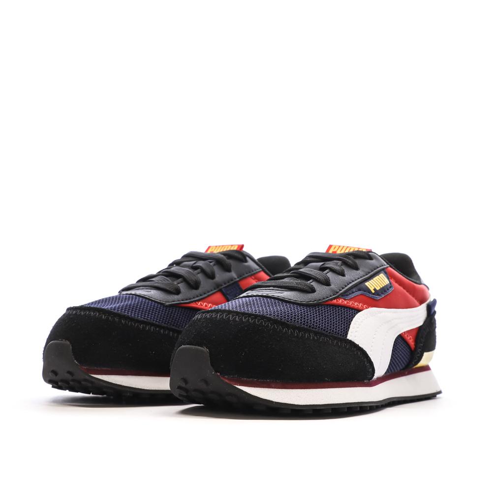 Puma Baskets Noir/Rouge Garçon Puma Future Rider Splash