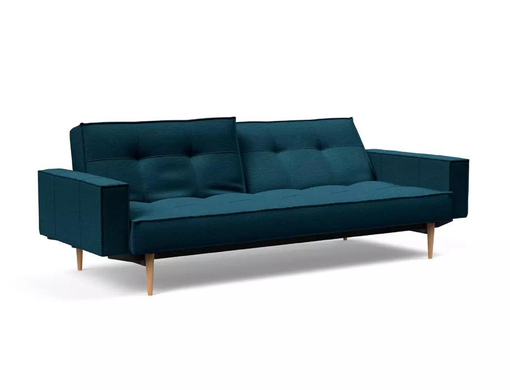 Schlafsofa mit Armlehnen Splitback Styletto hell