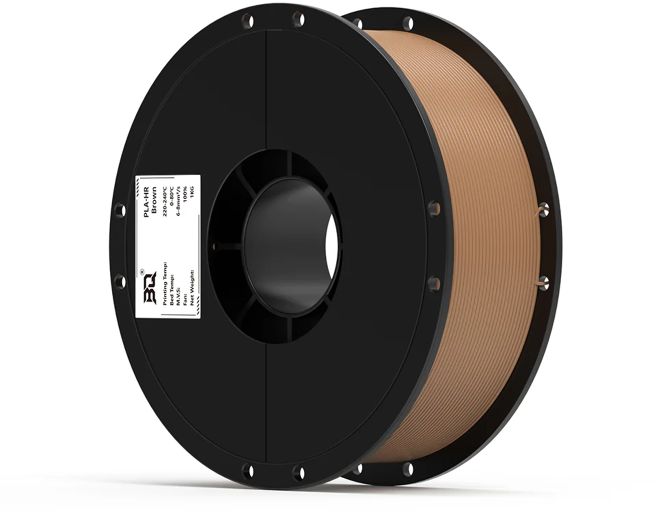 BIQU  PLA-HR Brown, 1,75 mm / 1000 g    Flexibles & widerstandsfähiges Filament in Brown