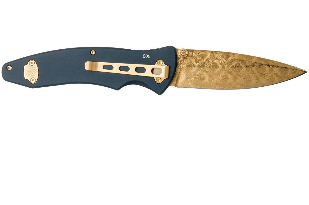 Böker Tirpitz Damast Gold Limited Edition 110194DAM zakmes