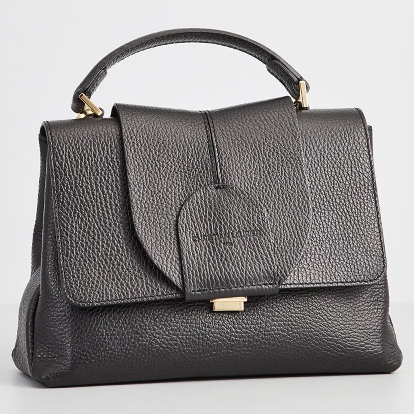 Christian Laurier Sac à main en Cuir de Vachette Jador noir -  25x18x10 cm