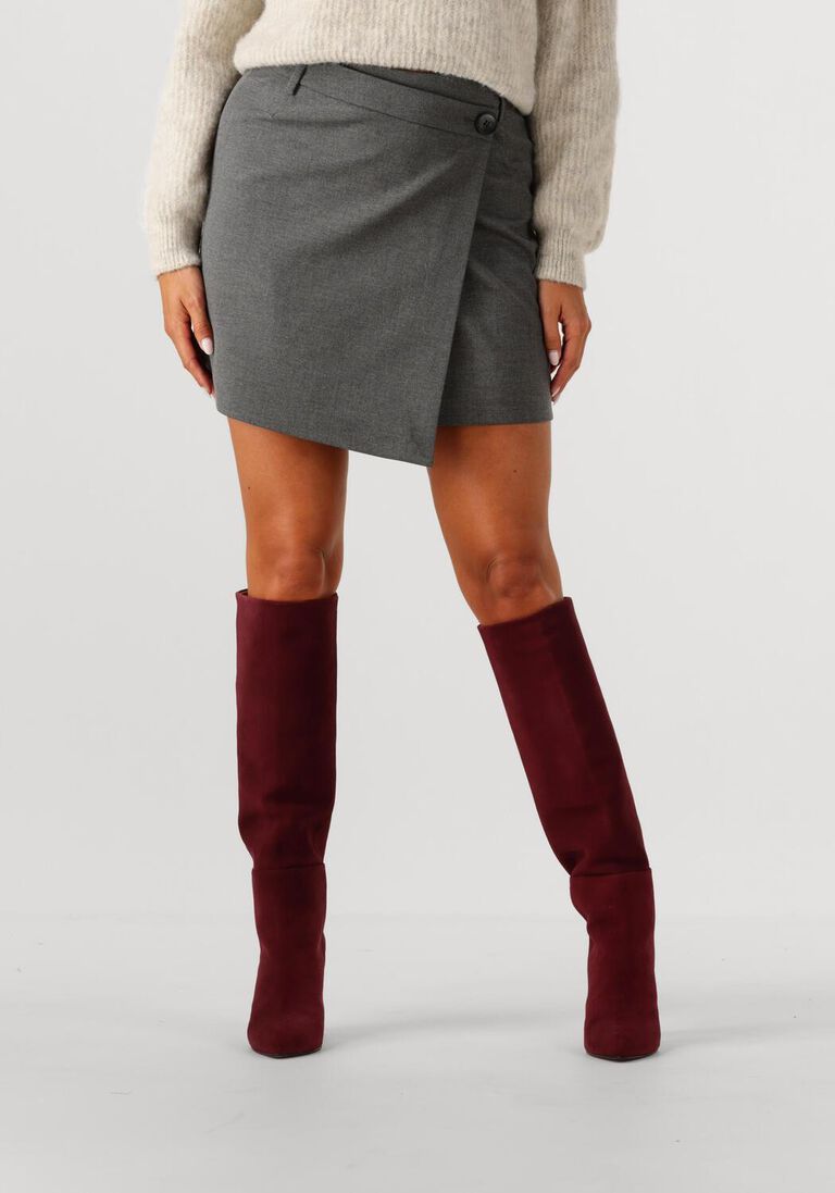 grijze gestuz minirok gzpaula melange mw wrap skirt