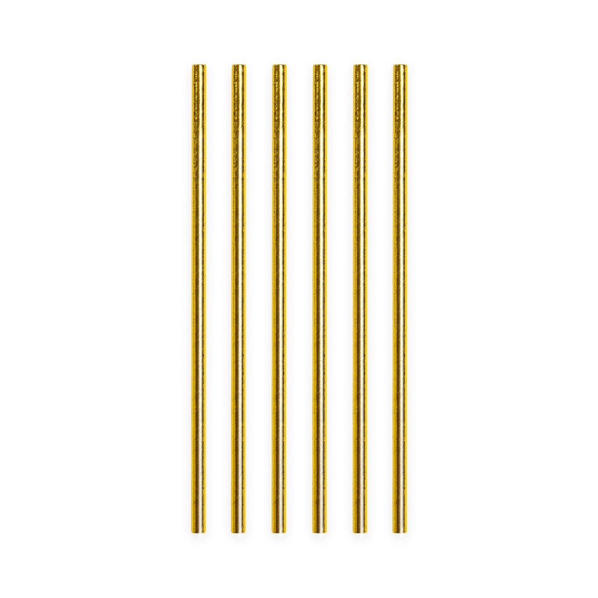 Papieren Gouden Rietjes 19,7cm 20st