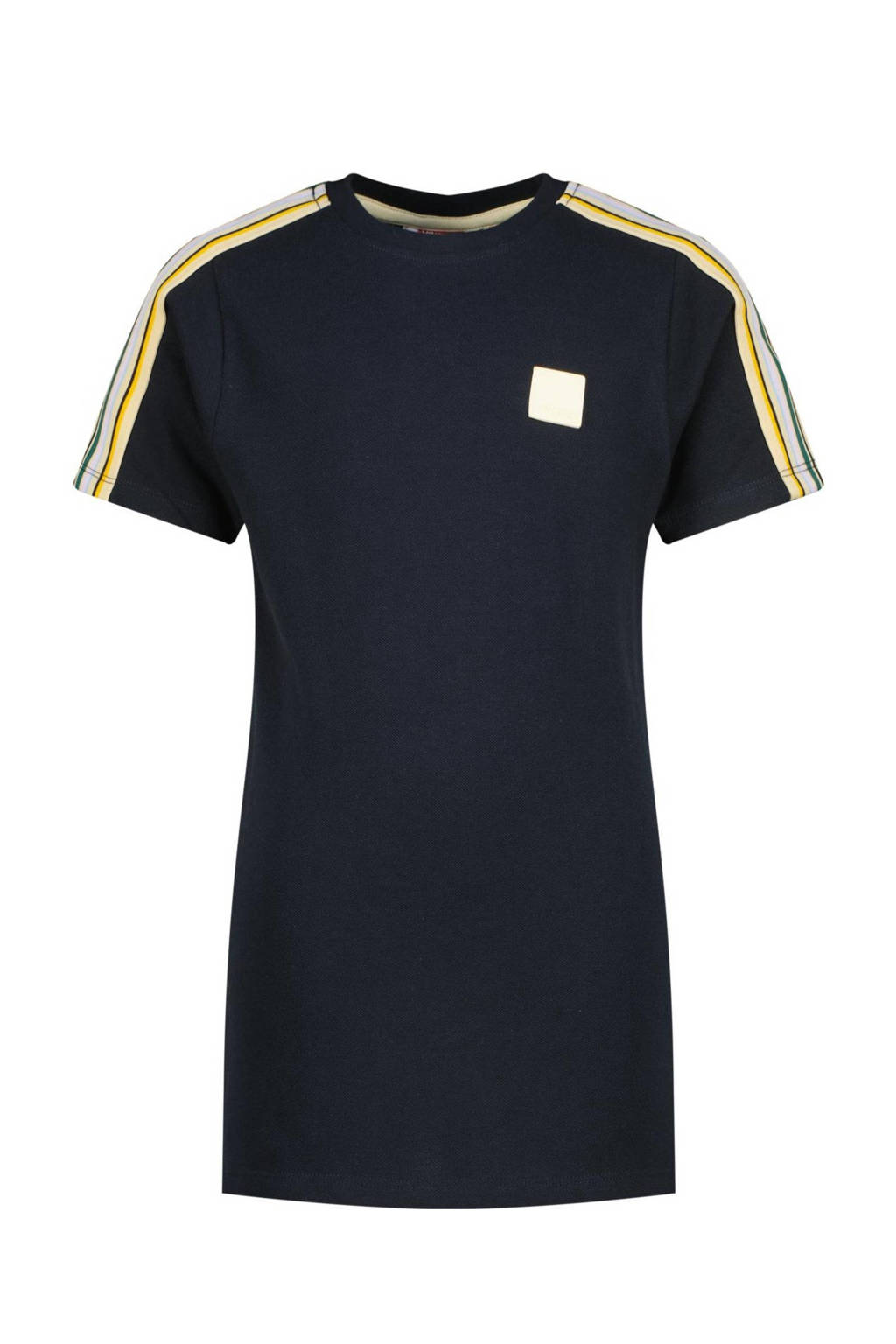 Vingino T-shirt Jape donkerblauw/geel