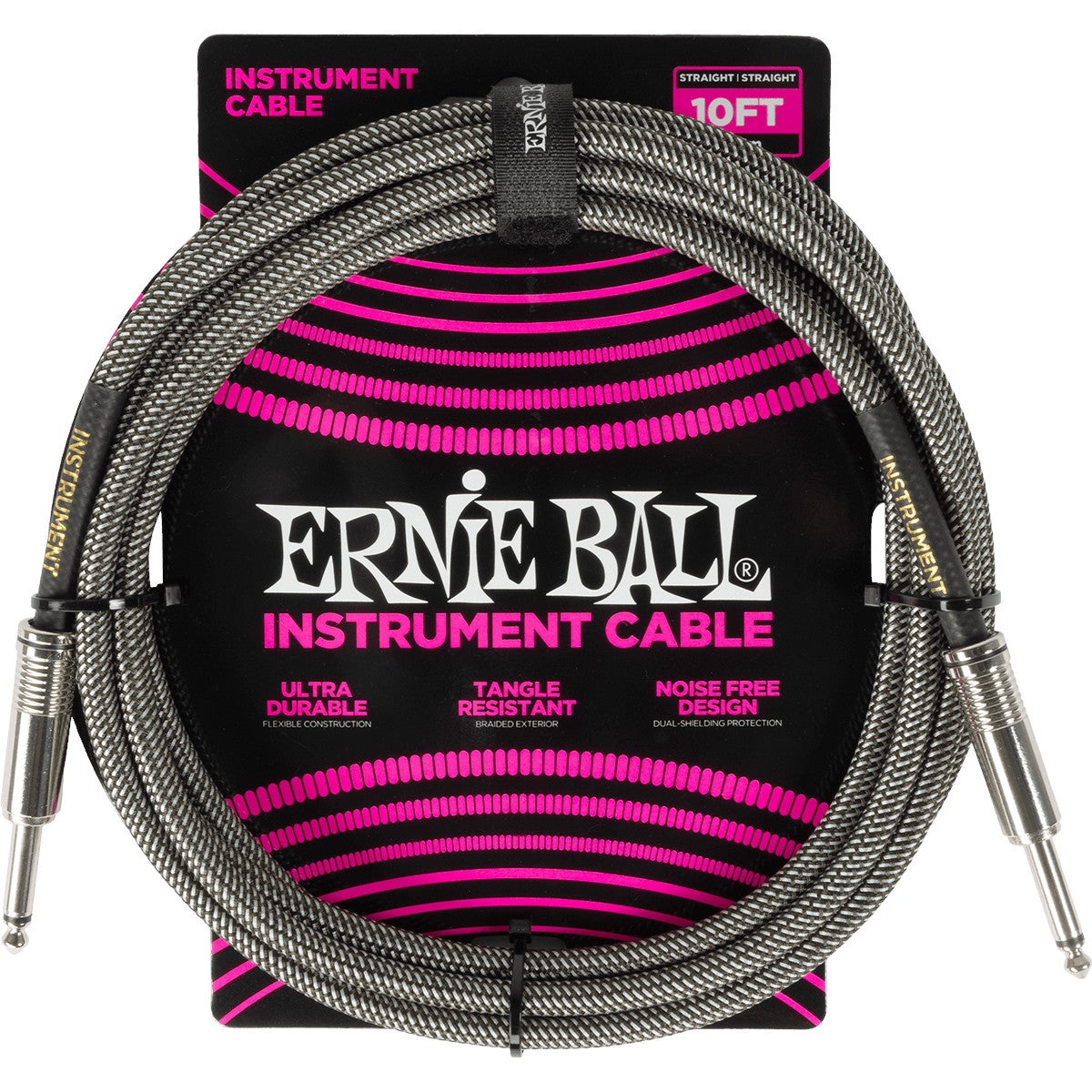 Ernie Ball 6429 Braided Silver Fox instrumentkabel 3 meter