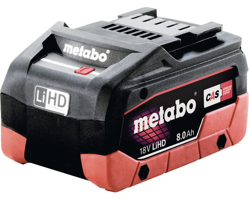 Vervangende accu Metabo LiHD 18 V (8 Ah)