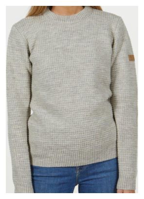 Pull Ivanhoe NLS Pétale de noix de Muscade col rond-100% pure laine non teinte