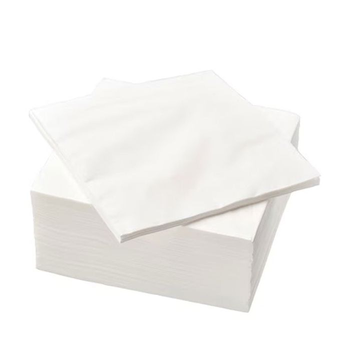 2000st Servetten 33x33cm wit 1/4 2laags tissue cellulose 2000st vergelijkbaar 33x33cm 99265227 (158020)