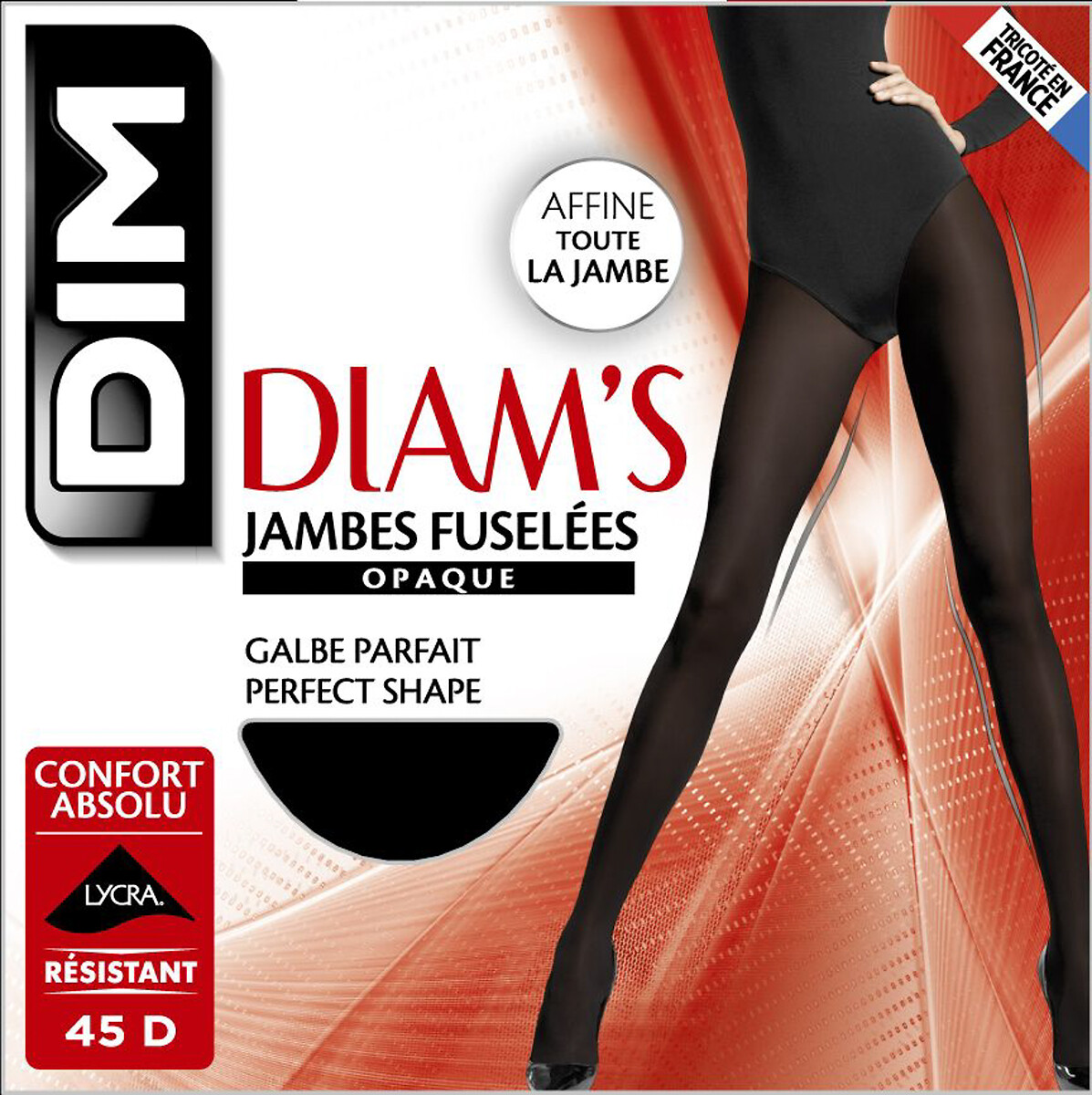 Meia-calça DIM<br>Diâmetro afunilado 45 deniers