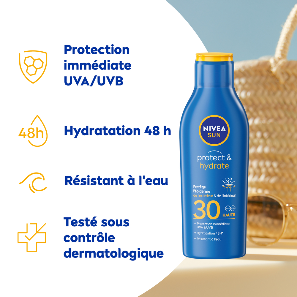 Lait protecteur hydratant SPF 30 - Formule anti-taches - 200 ml