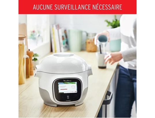 MOULINEX - Multicuiseur intelligent 3l 900w blanc/argent ce922110