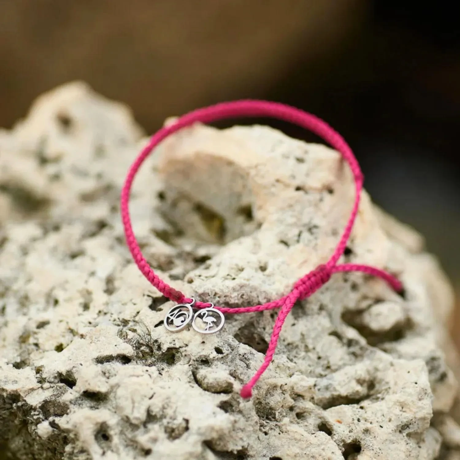 4Ocean Flamingo Braided Bracelet Armbånd Nylon 253300