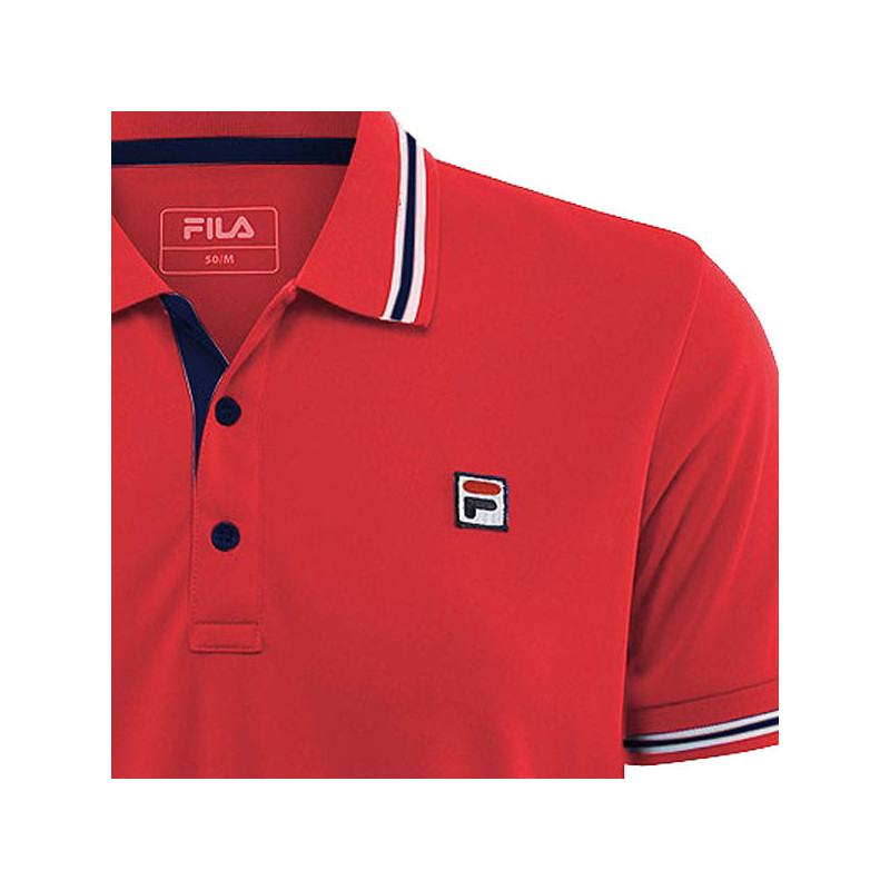 Polo tennis Fila Piro vert ou rouge