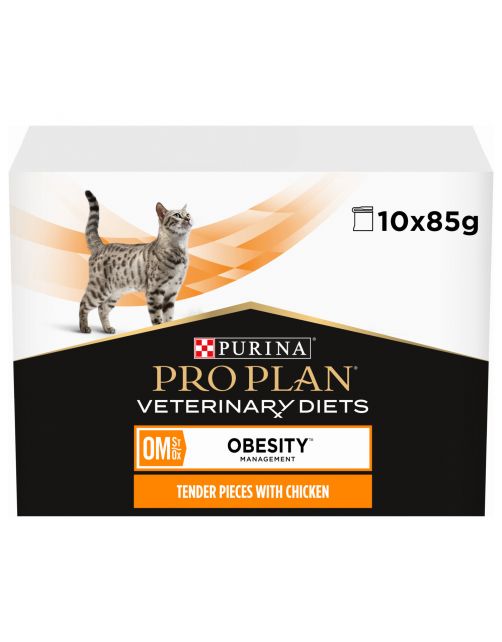 Pro Plan Veterinary Diets Feline Om Obesity Management - Kattenvoer - Kip 10x85 g