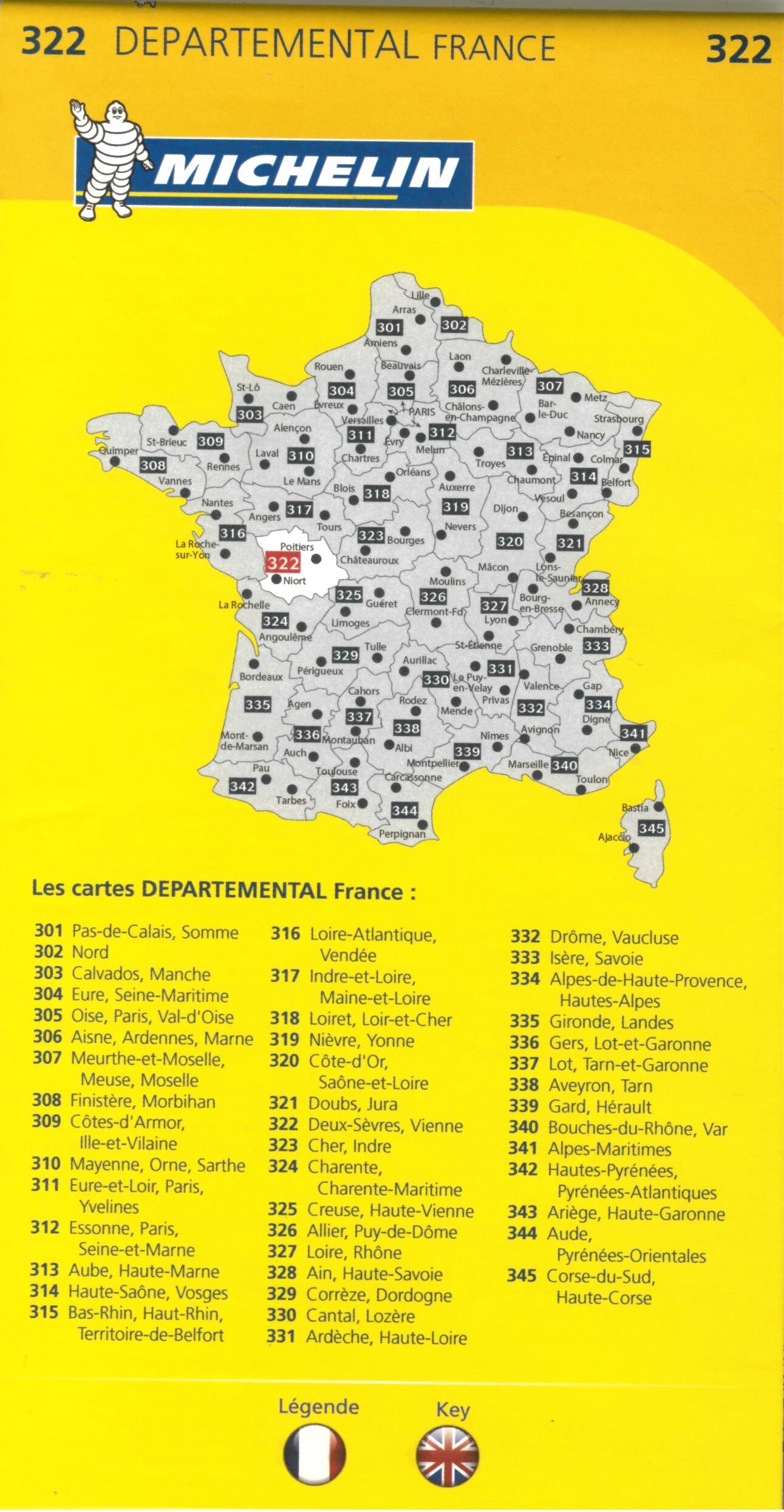 MICHELIN - 322 DEUX SEVRES VIENNE