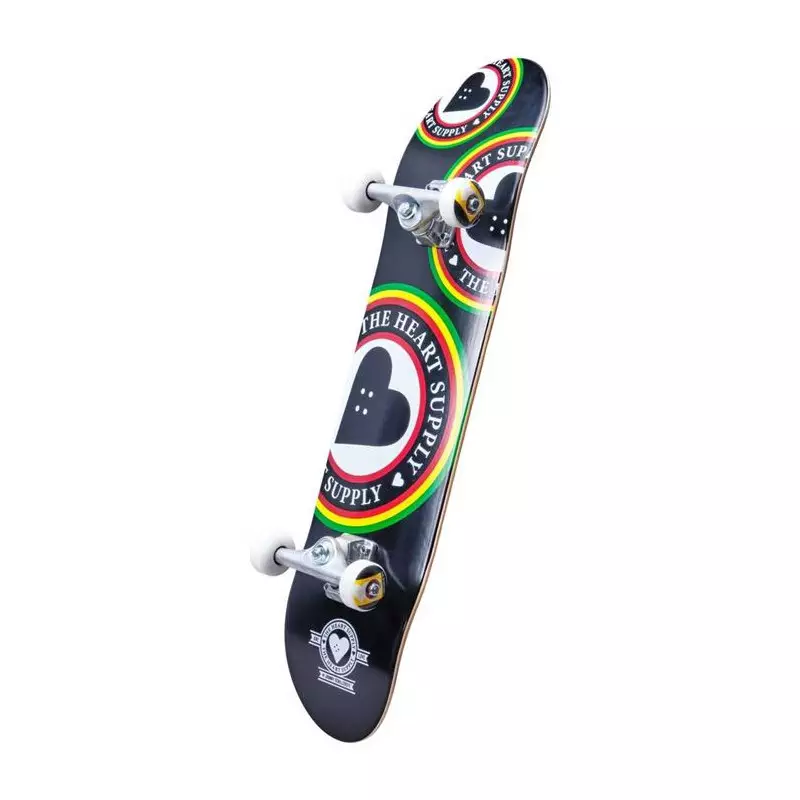 Skate HEART SUPPLY Orbit Logo Noir/Blanc/Rouge 7.75