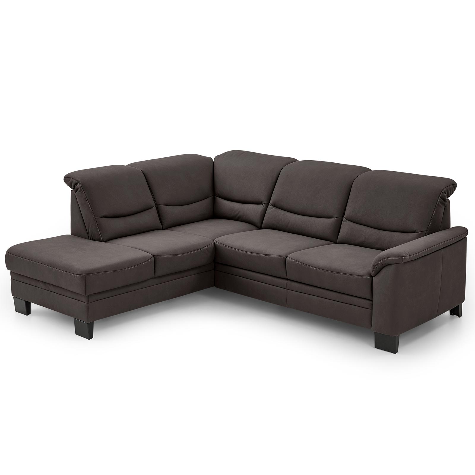 polsterpower Ecksofa - mocca - mit Funktionen - Kombielementlinks