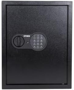 STIER Schlüsseltresor/Schlüsselkasten mit Elektronikschloss, 71 Haken, Verrieglung durch Code, Tür doppelwandig, inkl. Notschlüssel, Schlüsselbox, 8-stelliger Code
