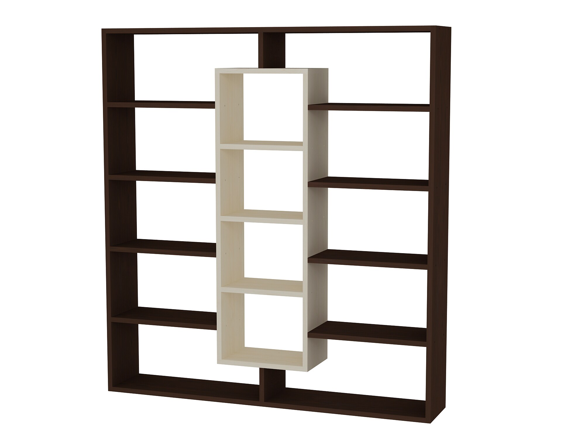 Bücherregal Ample Wenge Ahornbraun Farbvariante: Rot, Größe: S
