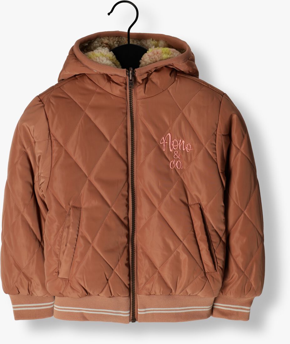 NONO taupe nono gewatteerde jas n307-5208