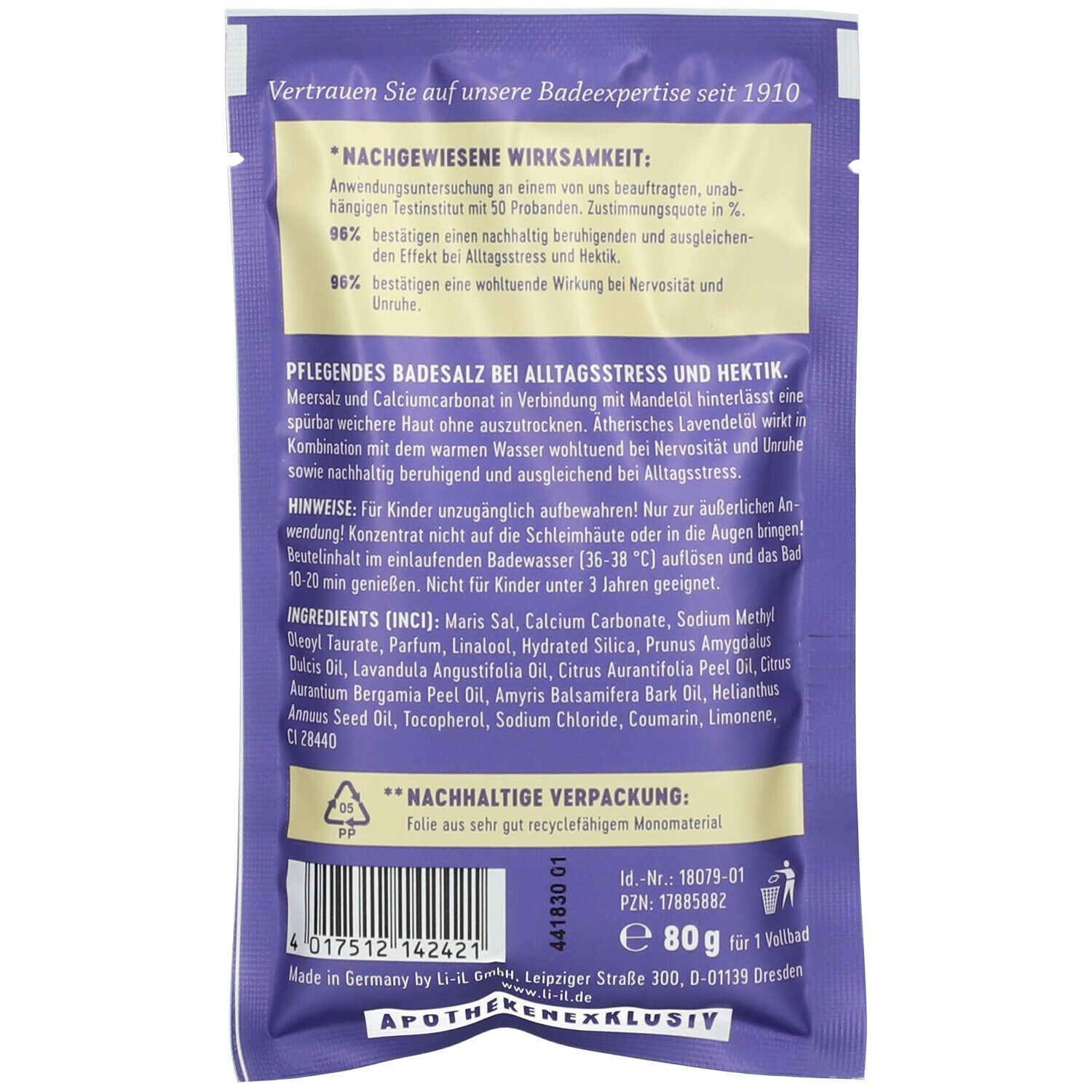 LiiL Badesalz Lavendel Ruhe + Entspannung