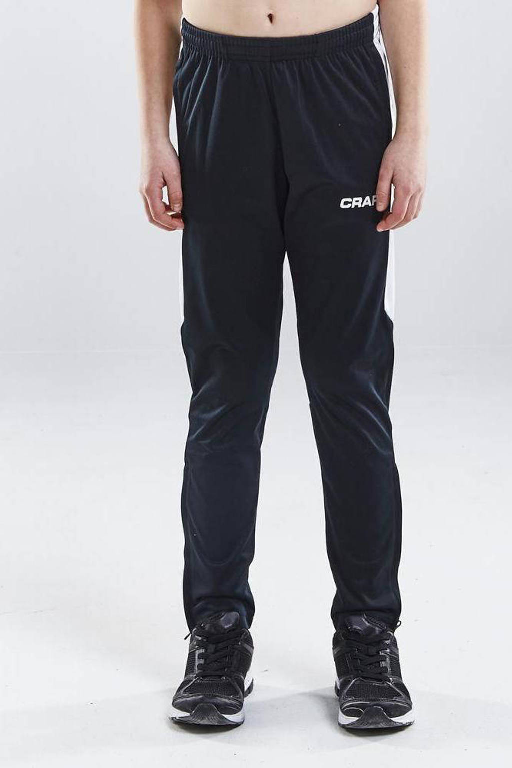 Craft Juniortrainingsbroek zwart/wit