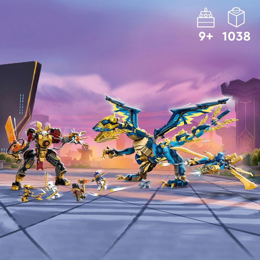 LEGO NINJAGO 71796 Elementardrache gegen die Kaiserin Mech-Bauset