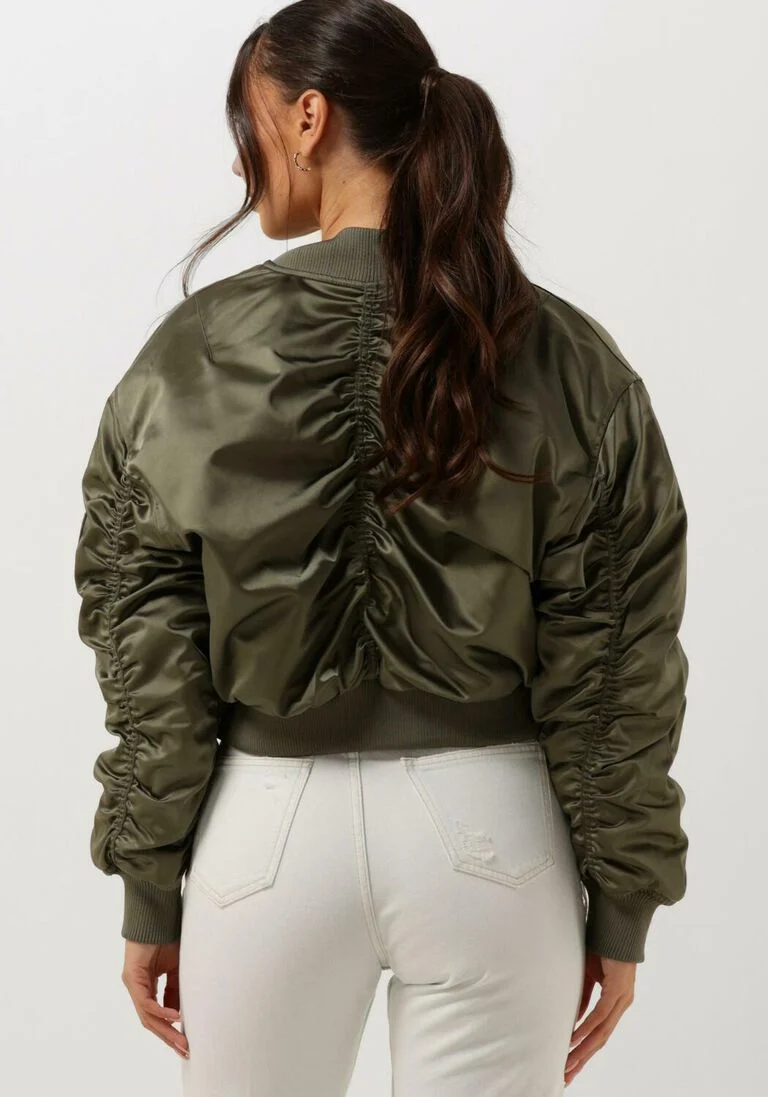 CALVIN KLEIN olijf calvin klein jack satin bomber