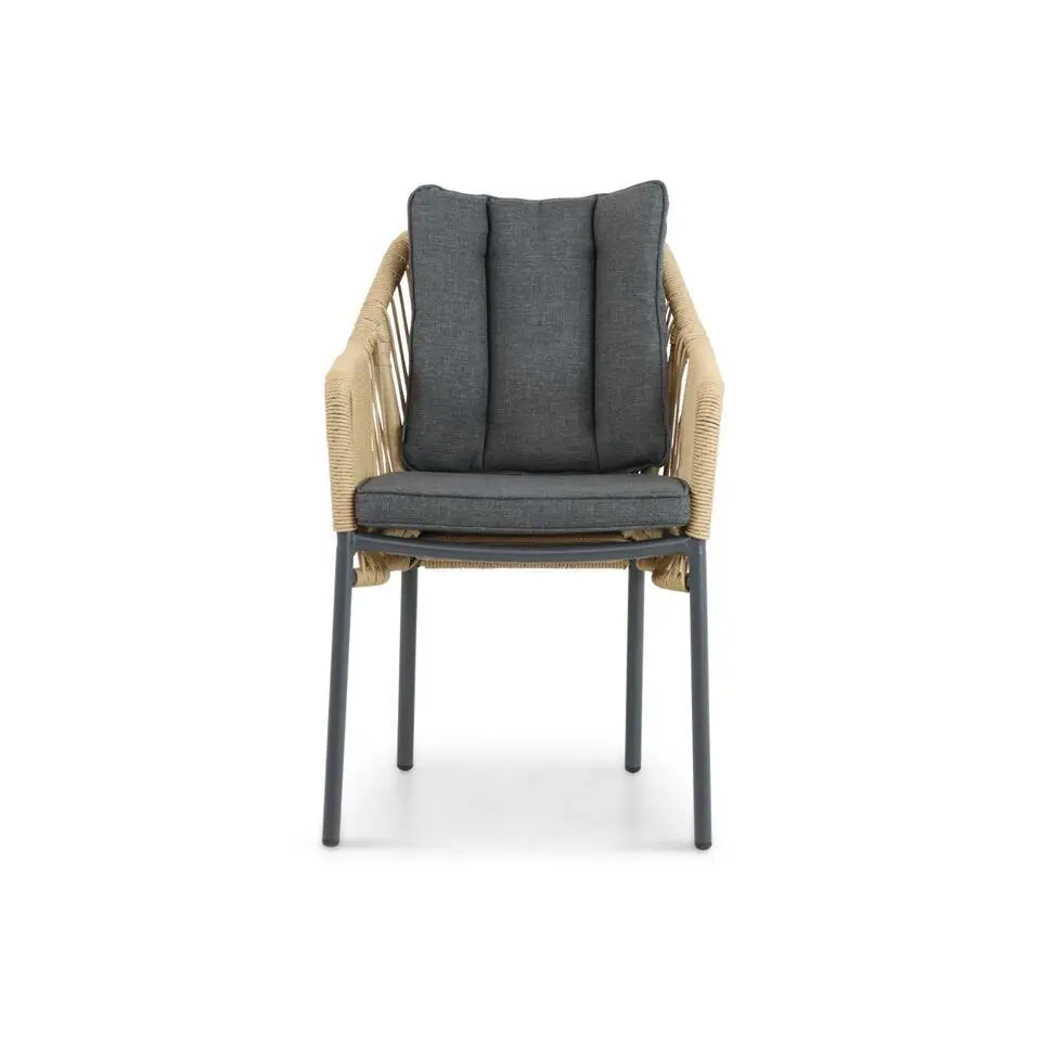 Tuinset 4 personen 160 cm Aluminium/Rope Taupe De Laan Projects