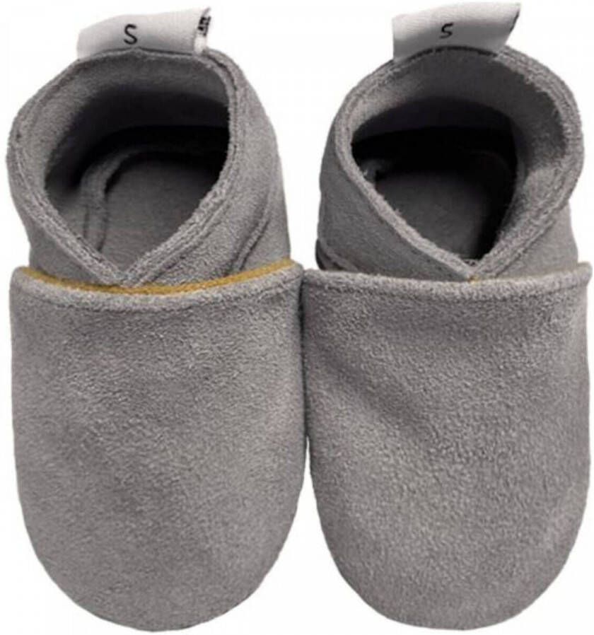 Babysteps suède babyslofjes grijs Suede Effen 24 25