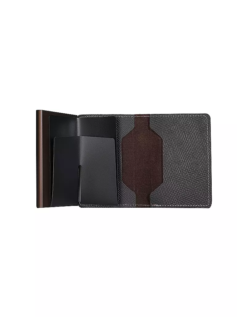 SECRID Geldbörse - Slimwallet Saffiano Brown braun