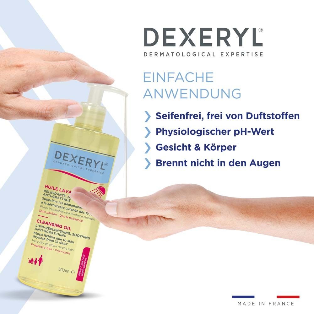 DEXERYL® Reinigungsöl - Sanfte Reinigung bei trockener Haut