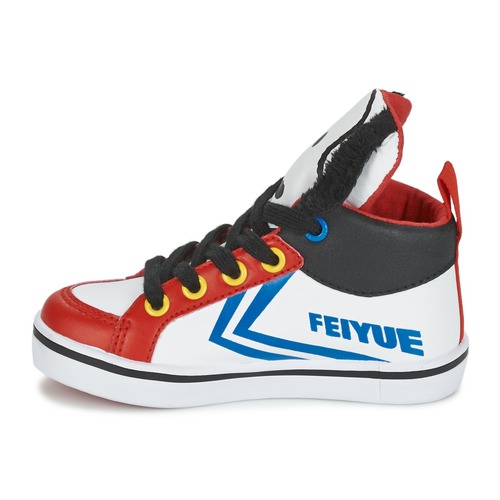 Feiyue - DELTA MID PEANUTS - Blanc / Noir / Rouge