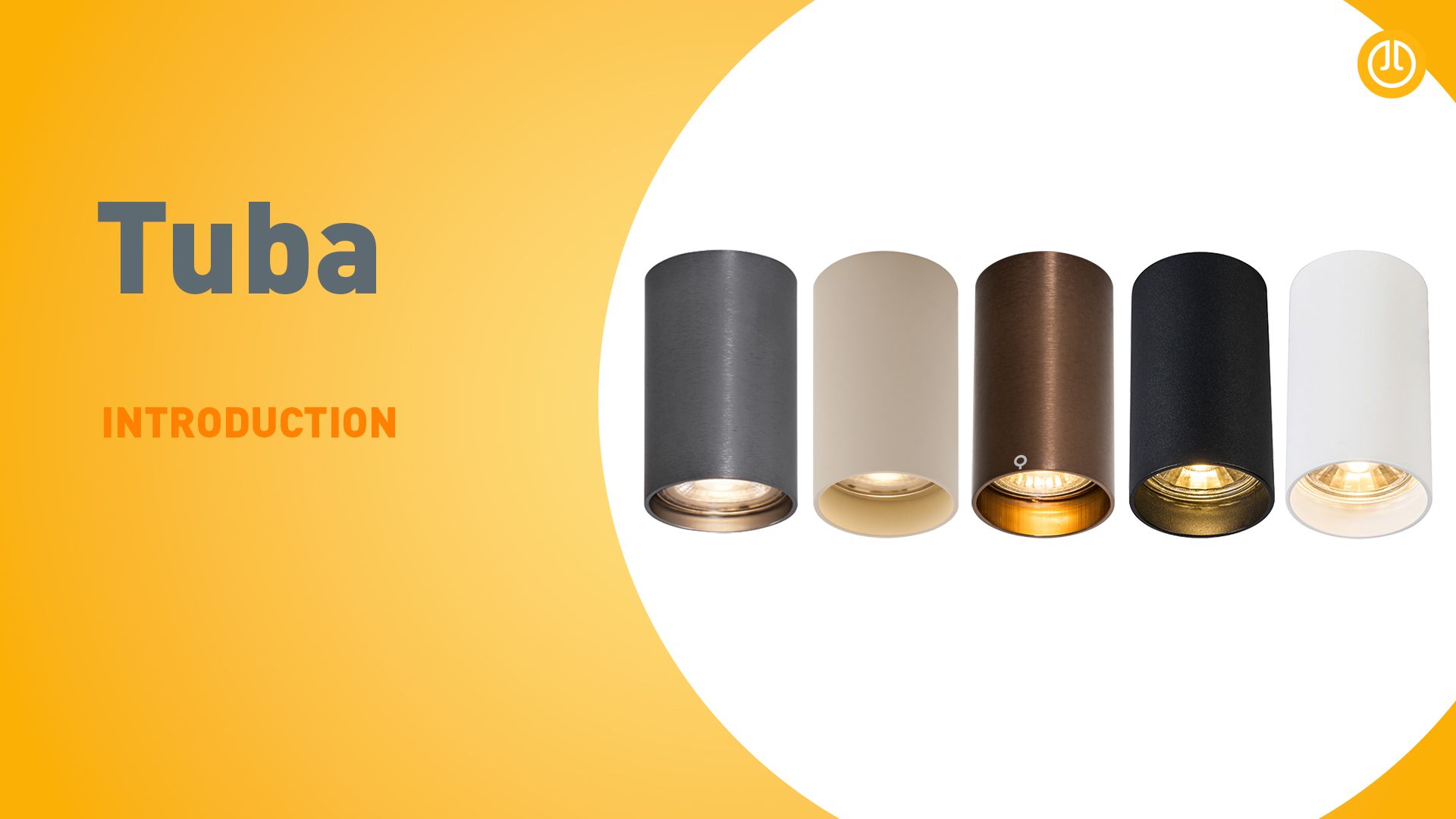 Moderne spot donkerbrons 5,5 cm - Tuba