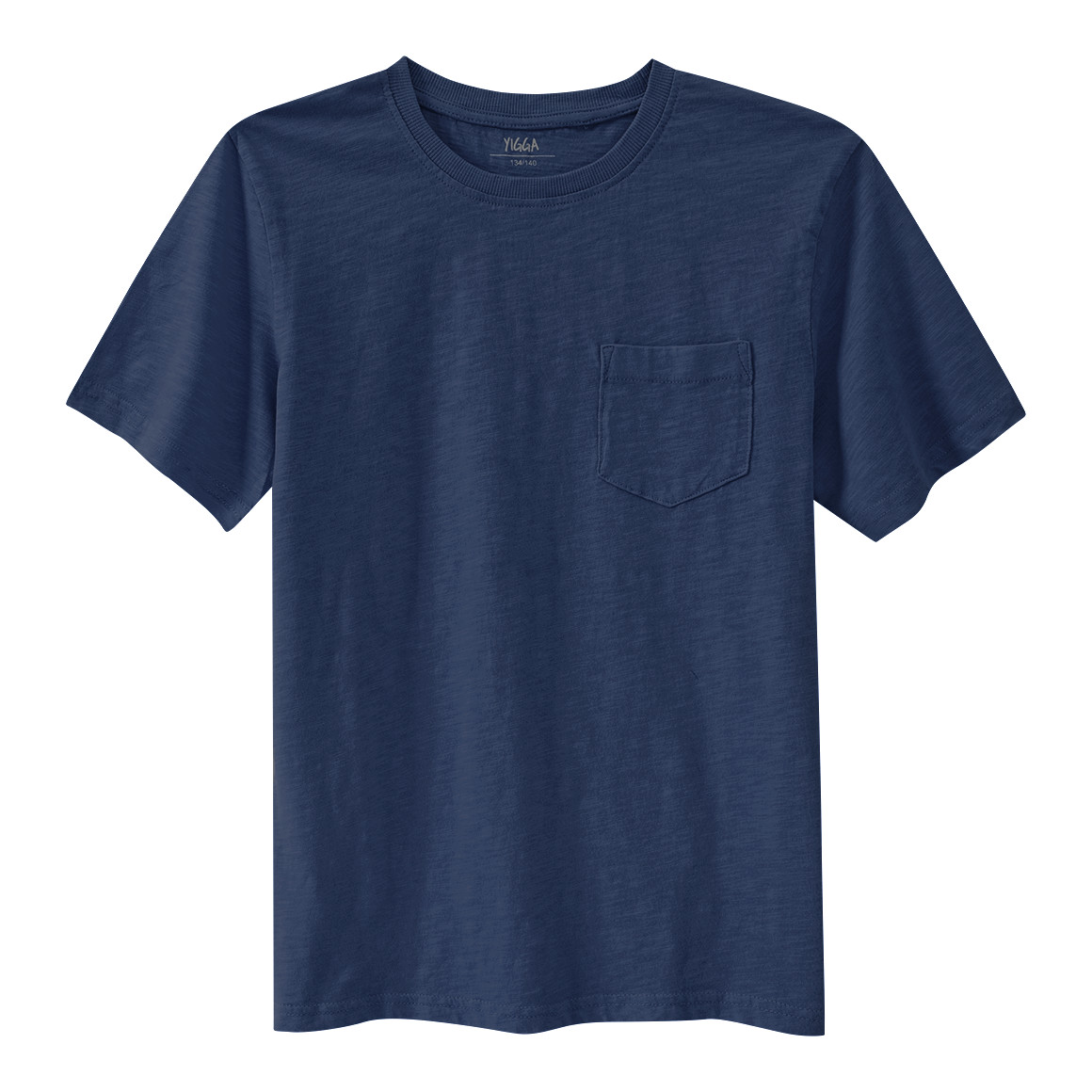 Yigga Jungen T-Shirt mit Brusttasche dunkelblau