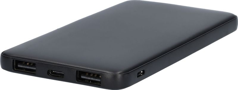 Powerbank - Snellader - Fast charger - LED Batterij display - 2-in-1 - 5000mAh - In- en output van 5V - Zwart